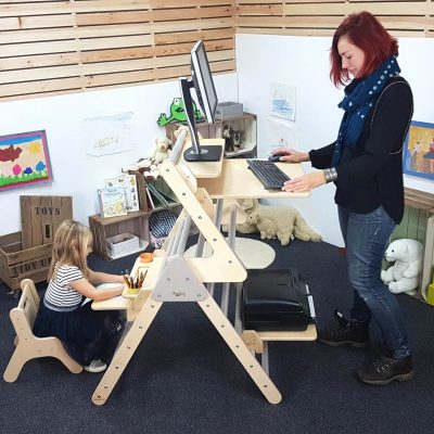 Pikler desk extender for home working and day care 2 scaled