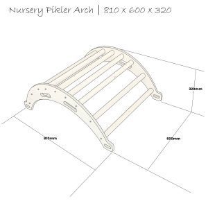 Nursery Pikler Arch Schematic 810x600x320