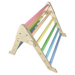 Junior Ligneus Pikler Triangle Pastel Rainbow