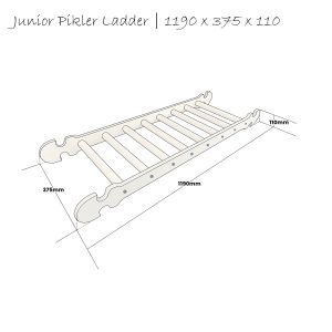 Junior Pikler ladder Schematic 1190x375x110