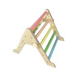 Nursery Ligneus Pikler Triangle Pastel rainbow