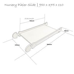 Nursery Pikler Climb n Slide Schematic 950x375x110